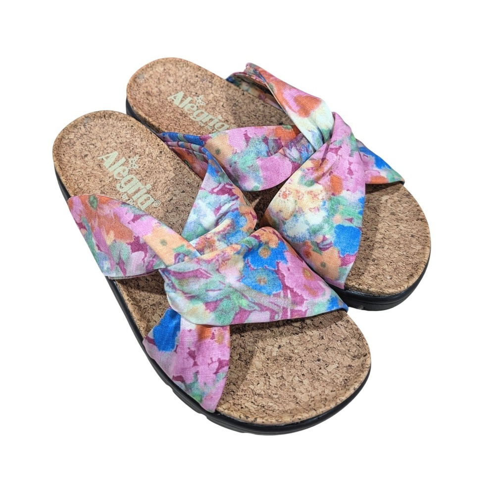 Alegria Rylie Earth‎ Goddess Floral Platform Sandals 35 5-5.5 NIB